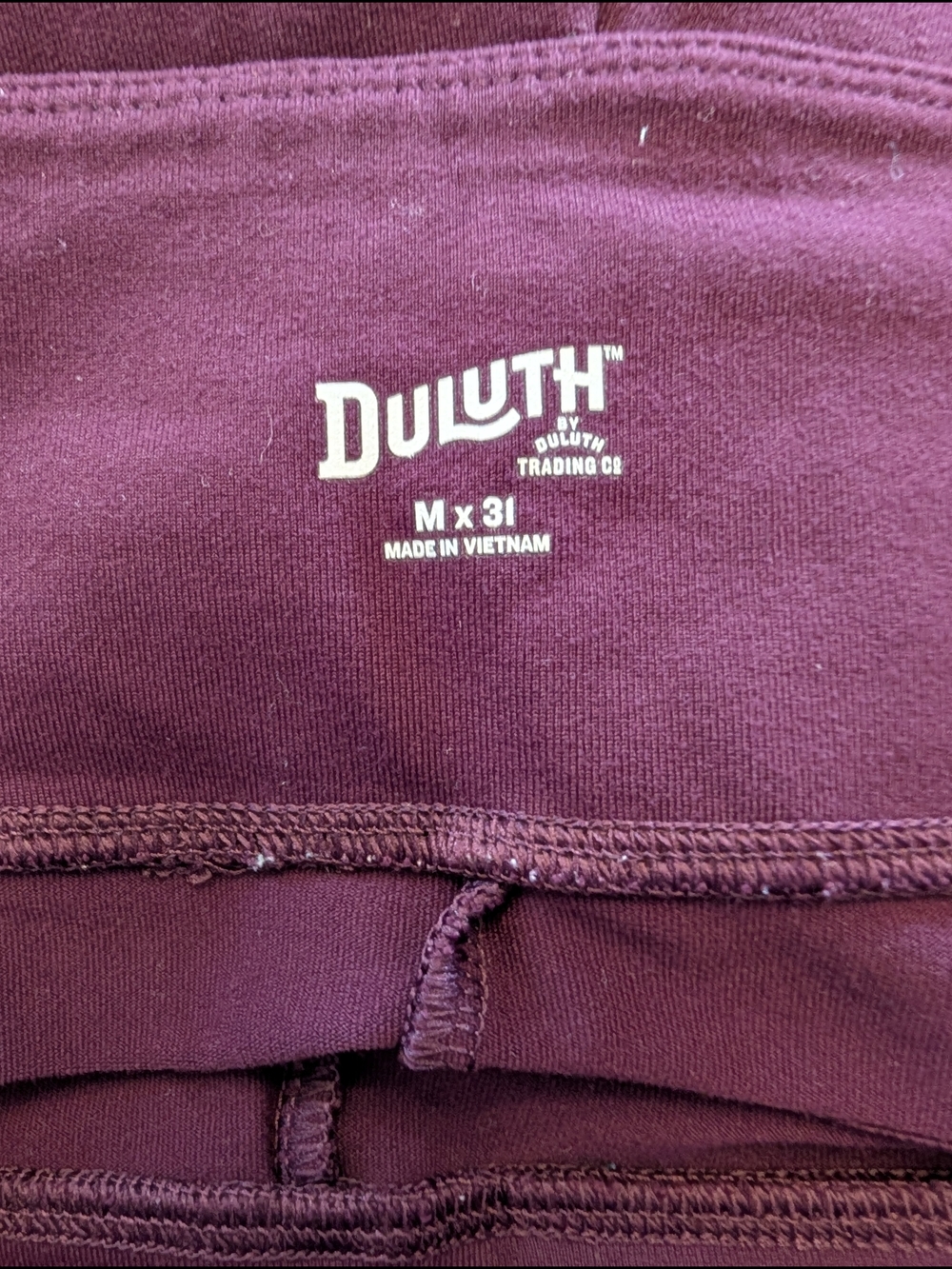 Duluth Trading Co Sz M Women’s Wide-Leg Active Sporty Pants in Deep Plum - Picture 4 of 4